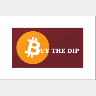 Bitcoin Buy The Dip Posters and Art